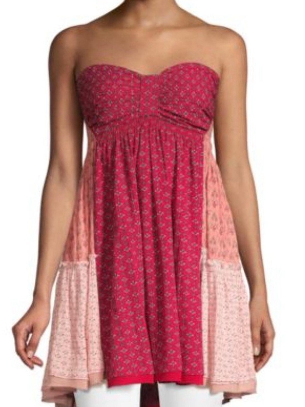 Free People Across The Sea Tunic Strapless Dress | Size M